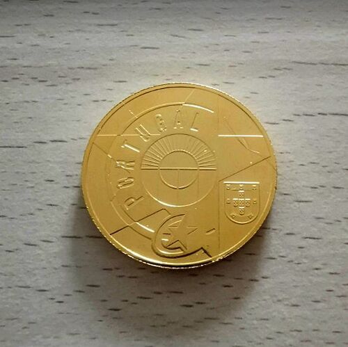 Portugal 2017 - L'age Du Fer Et Du Verre - 5 Euros Plaque Or Vergoldet