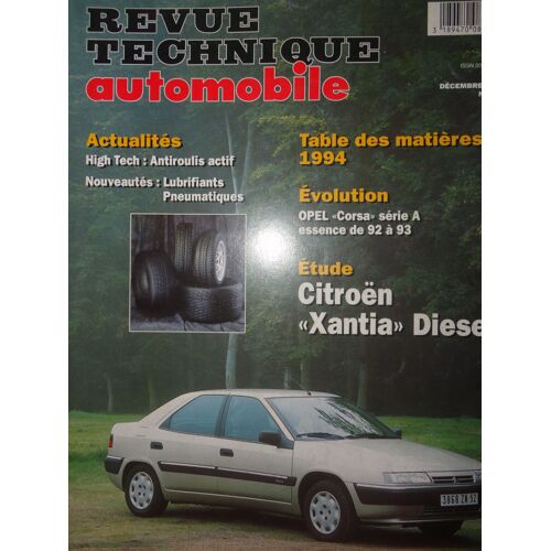 Revue Technique Citroen Xantia Diesel Et Turbo Diesel 1905 Cm3