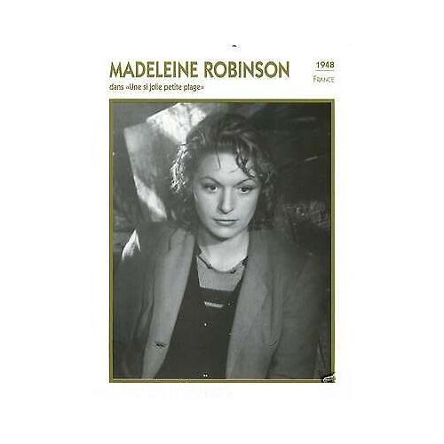 Fiche Portrait De Star Madeleine Robinson