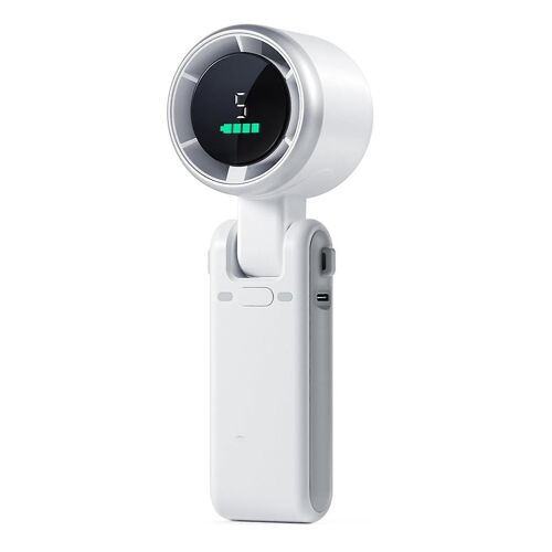 Ventilateur turbo portatif, 5 vitesses à vent, à piles, jusqu¿à 12 heures de travail, ventilateur à main avec un