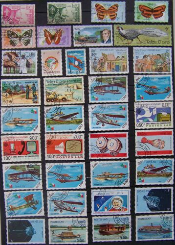 Lot De 276 Timbres Du Laos