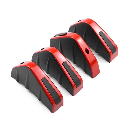 Diffuseur De Lèvre D'aile De Pare-Chocs Inférieur Arrière De Voiture, Protecteur De Spoiler D'accessoires Anti-Collision, Aile De Lèvre De Séparateur De Pare-Chocs Arrière, 4pcs