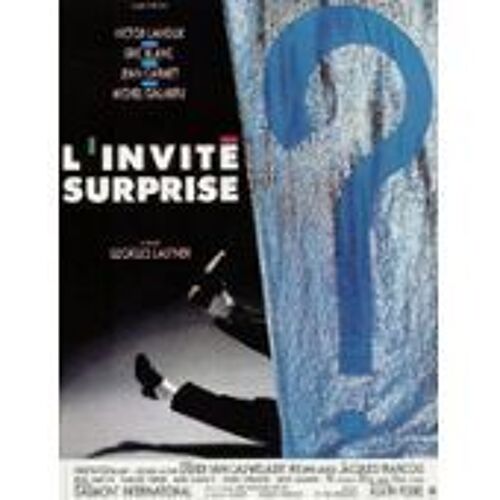 L'invité Surprise - Georges Lautner - Victor Lanoux - Eric Blanc - Jean Carmet - Affiche De Cinéma Pliée 60x40 Cm