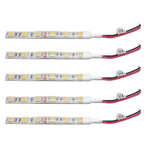 5pcs 10cm Waterproof White 5050 Led Strip Lights Dc 12v Caravan Boat Car