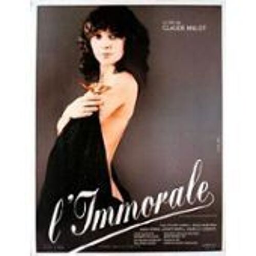 L'immorale - Claude Mulot - Sylvia Lamo - Affiche De Cinéma Pliée 120x160 Cm
