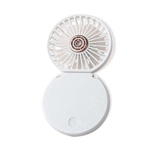 Handheld Fan, Portable Neck Fan, Folding Fan,rechargeable Fan Cute Design Fan Girls Women Men (whit