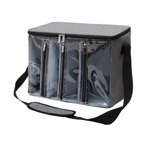 Visible Yarn Storage Bag With Adjustable Straps Crochet Yarn Tote Bag Yarn Ball Holder Bag Knitting