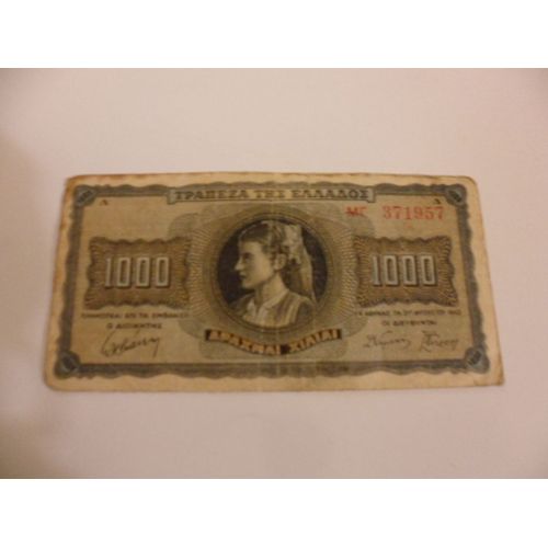 Gréce 1000 Drachme 1942