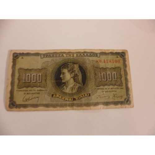 Gréce 1000 Drachme 1942
