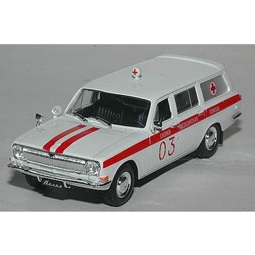 1/43 Volga 24-03 Break Ambulance(Gaz) 1984!-Ist-Ixo