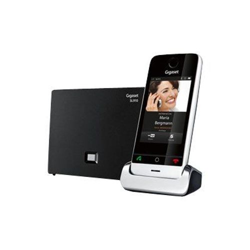 Gigaset SL910 - Téléphone sans fil - interface Bluetooth avec ID d'appelant - DECT\GAP - noir piano, métal