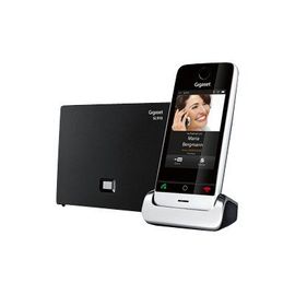 Gigaset SL910 - Téléphone sans fil - interface Bluetooth avec ID d'appelant - DECT\GAP - noir piano, métal