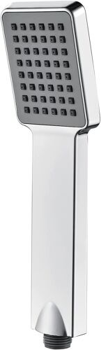 Pommeau de douche carré, raccord 1/2"", pommeau de douche carré haute pression, pommeau de douche universel, pommeau de douche économique, pommeau de douche pluie pour robinets de bain, chromé