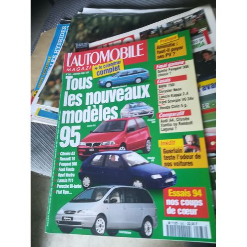 L Automobile Magazine 583 De 1995 Audi A4 1.8,Xantia Sx 2.0,Laguna Rxe 2.0,Chrysler Neon,Peugeot 306 Gamme,Audi A6 2.5 Tdi,Peugeot 605 Srdt 2.5,Honda Civic 1.5i Vtec E,Polo