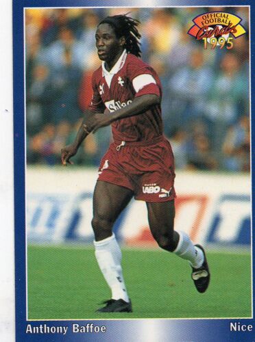 Carte Panini Official Football 1995 Anthony Baffoe N° 107