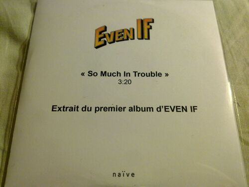 Even If - So Much In Trouble  [Cd Single Collector]