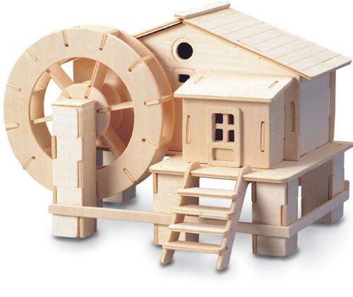 Maquette En Bois Moulin À Eau