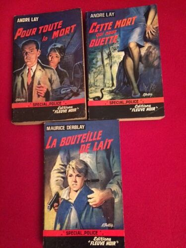 Lot 3 Livres Policiers E.O. :2 Andre Lay + 1 M.Derblay