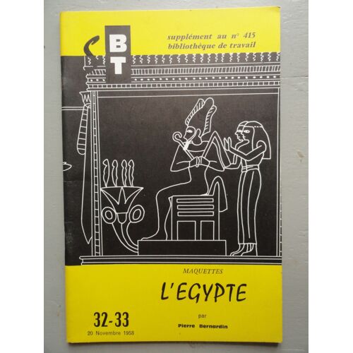 Bibliothèque Travail 32 33 L'egypte Maquettes