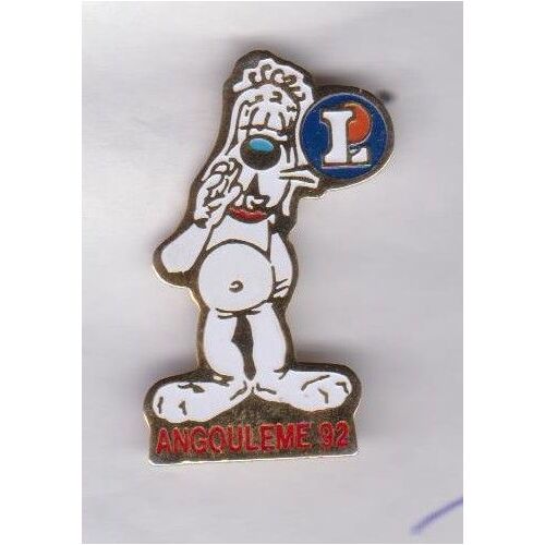 Pin's Chien Droopy ? Leclerc Supermarché Angouoleme 92 Ref 5167