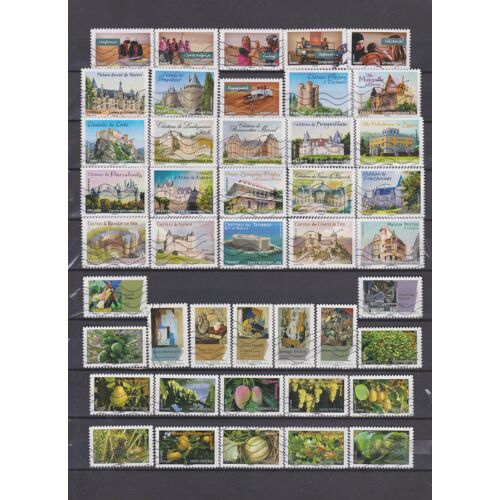 France 91 Timbres Adhesifs Obliteres De 2011 À 2013