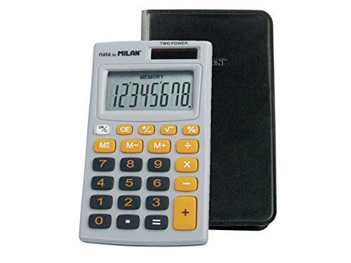 MILAN 150208OBL Blister calculatrice 8 chiffres avec boîtier Orange