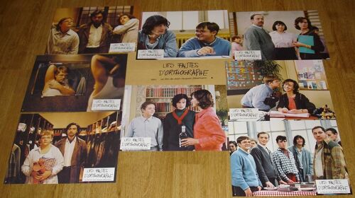 Les Fautes D'orthographe - Jeu De 8 Photos D'exploitation Cinématographique - Format 21x28 Cm - Un Film De Jean-Jacques Zilbermann Avec Damien Jouillerot, Carole Bouquet, Olivier Gourmet - Année 2004