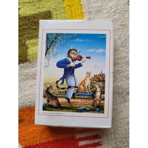 Jeu De 54 Cartes Atout-Chat Avec Des Illustrations Dans L'univers Félin De Bernard Vercruyce. Editions : Heron S.A. Maîtres Cartiers