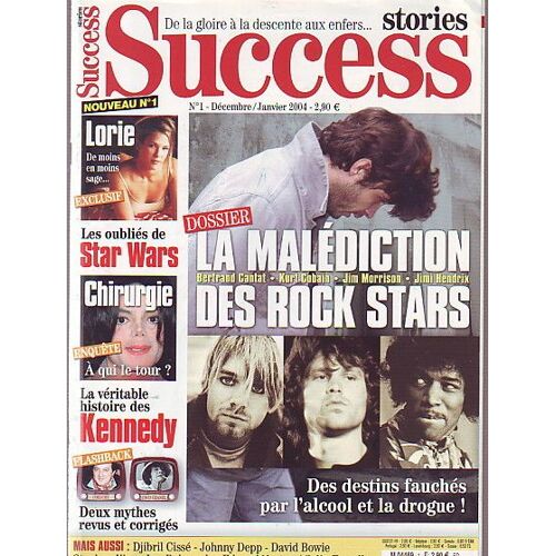 Success  Lorie 4p/ Djibril Cisse 2p/ Kad Merad 2p/ Edward Norton & Colin Farrell 2p/ Madonna 4p/ Johnny Depp 2p/ Bowie 2p/ Coluche 2p/ Michael Jackson 1p/ Stephen King 2p/ Coco Chanel 4p/ Les Kennedy 4p/ Belmondo 2p/ Star Wars 4p/  1