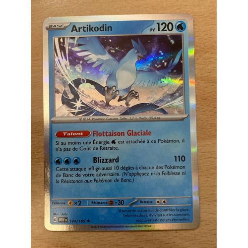 (2387) Artikodin 144/165 Pokemon 