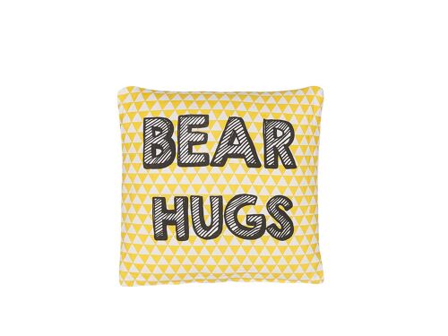 Coussin Coton Jaune RADZKOT 40 x 40 cm