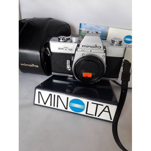 MINOLTA SRT 101 BOITIER chromé etat COLLECTION