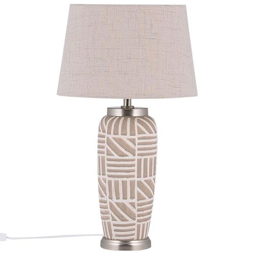 Lampe À Poser En Céramique Beige 48 Cm Traisen