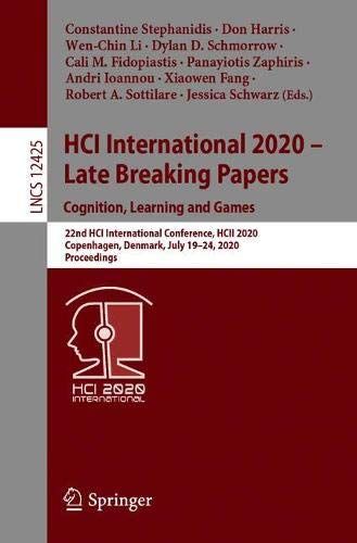 Hci International 2020 - Late Breaking Papers: Cognition, Learning And Games
