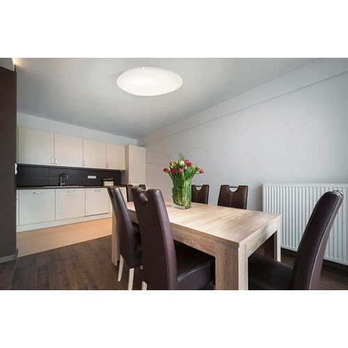 Sileras Plafonnier Led Blanc Télécommande Incluse, Cct