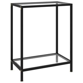 Vidaxl Table Console Transparent 60x35x75 Cm Verre trempé