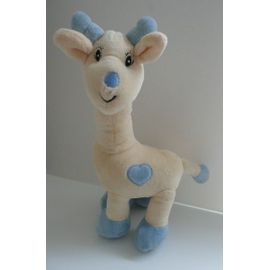 Doudou Peluche Girafe Arthur Et Lola Creme Et Bleu