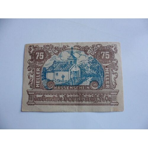 Autriche 75 Heller , Billet D'urgence