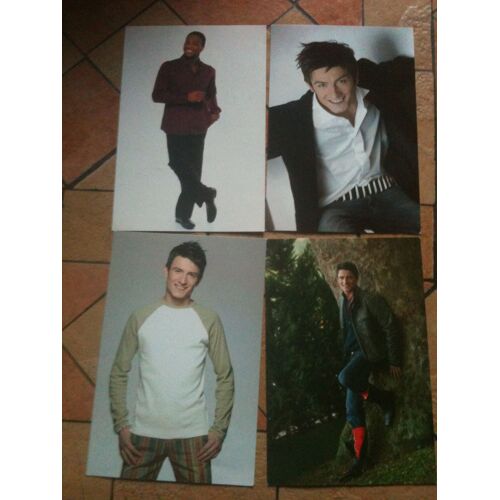 Lot De 4 Photos Panini Star Academy Flash Sur Les 6 Finalistes