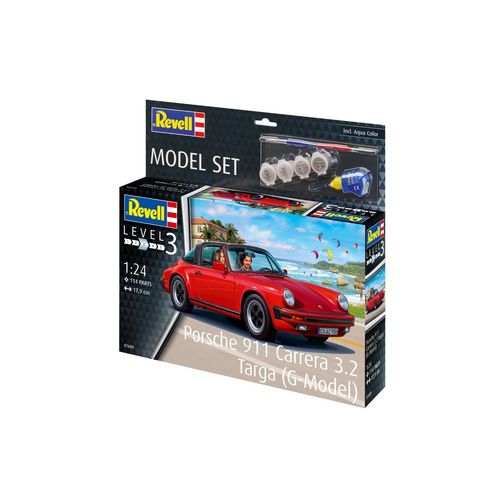Maquettes Model Set Model Set Porsche 911 Carrera 3.2 Targa (G-Model)-Revell