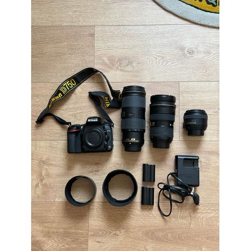 Nikon d750 24.3 mpix + Objectif 24-70mm + Objectif 70-200mm + Objectif 50mm