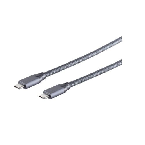 S/CONN 13-47030 câble USB USB 3.2 Gen 2x2 2 m USB C Gris