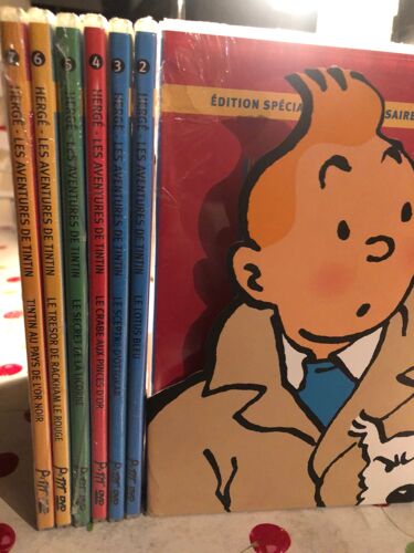 7 Mini Dvd Neuf Sous Scello Tintin Edition Spéciale 77e Anniversaire : -