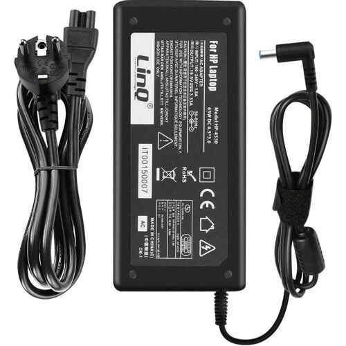 Chargeur ordinateur portable LINQ Ordinateurs 65W 19.5V 3.33A 4.5x3 - Noir