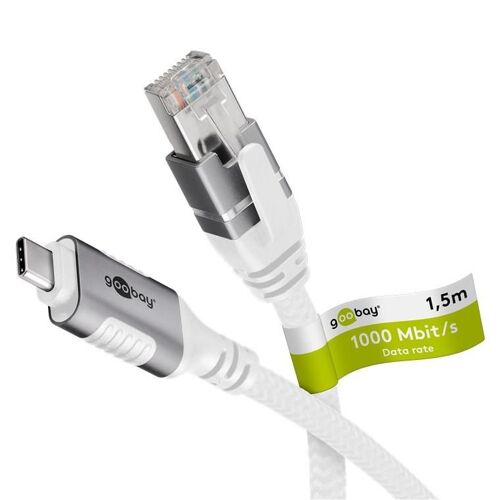 Goobay Câble Ethernet USB-C¿ 3.1 vers RJ45, 1,5 m
