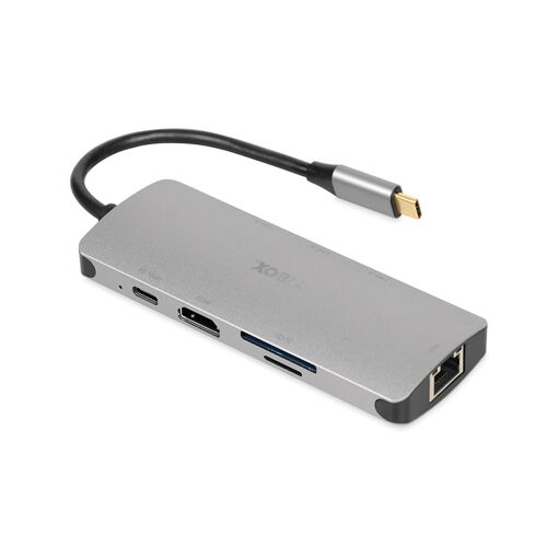 iBox IUH3RJ4K hub & concentrateur USB Type-C 5000 Mbit/s Argent