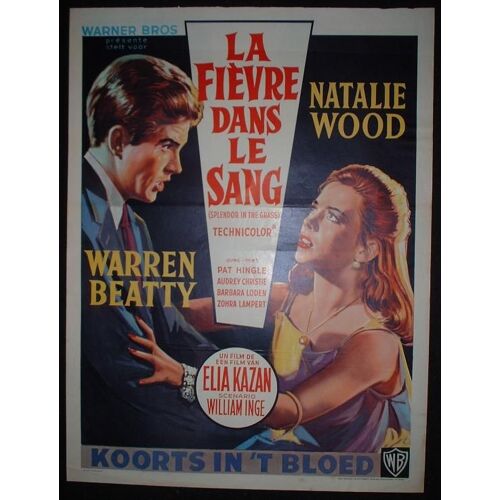 La Fiévre Dans Le Sang - Splendor In The Grass * Film 1961 Elia Kazan - Affiche De Cinéma Originale Belge De 1961 - 35x55 Cm * Original Release Movie Poster * Natalie Wood ; Warren Beatty ; Pat Hingle