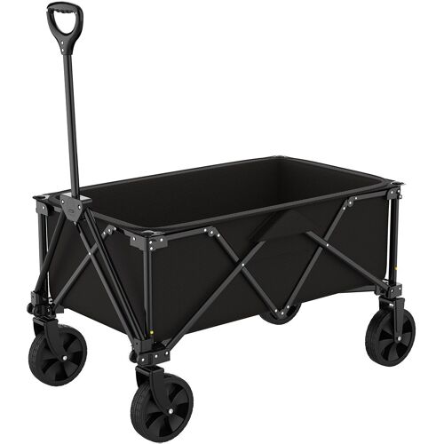 Chariot de transport pliable noir