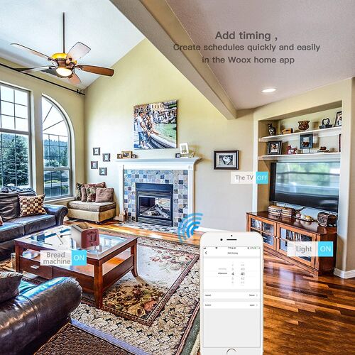 Woox R4055 UK Smart Power Multiprise 13 A 3 ports 2 USB, R4055