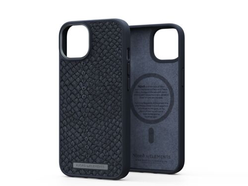 Njord Byelements Salmon Leather Magsafe Case - Iphone 14 - Black